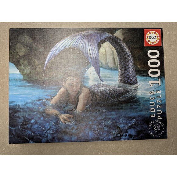 Anne Stokes Mermaid Puzzle  Fantasy Soul Purpose - 1000 Piece Jigsaw Puzzle Used - Picture 2 of 8